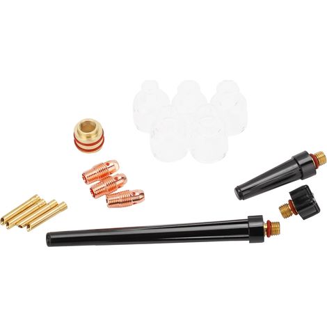Kit Accessoires Chalumeau Soudure TIG Verre Buse Laiton Consommables WP9/20 Pistolet Argon (1/5)