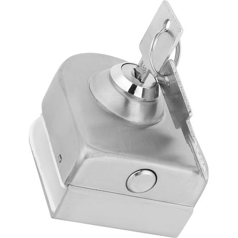 Verrou à tige en acier inoxydable pour porte vitrée, loquet de salle de bain, accessoires domestiques (1/5)