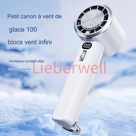 Ventilateur de glace portatif à grande vitesse, turbine à affichage numérique, semi,conducteur à vent violent et violent (1/3)