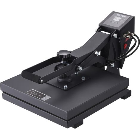 VEVOR Prensa de Calor 380 x 380 mm Máquina de Impresión por Sublimación, Bricolaje para Bolsas Camisetas Almohadillas, Apagado Automático de Seguridad, Control Digital de Temperatura y Tiempo, Negro (1/5)