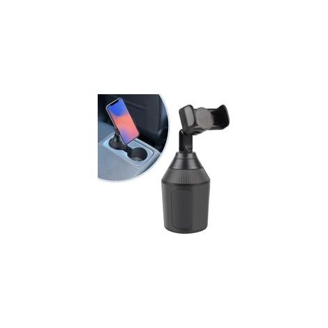 Support Universel pour téléphone, Support Telephone Voiture, Porte Telephone Voiture pour Porte-gobelet pour Smartphone (1/5)