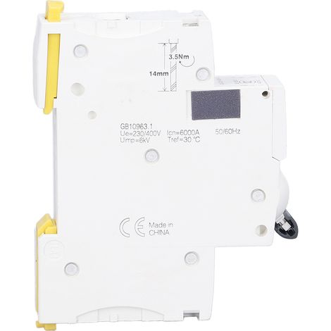 Disjoncteur Miniature 1P 40A 230V/400V Interrupteur de Protection Basse Tension Montage sur Rail DIN (1/5)