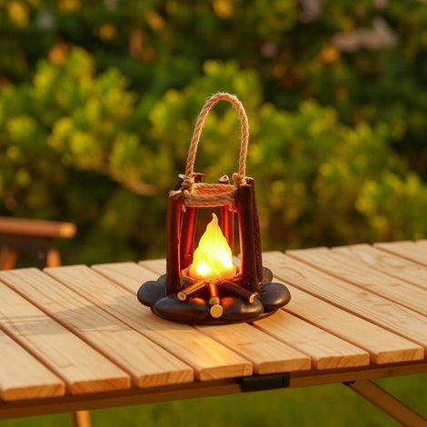 Lampe de camping portable avec effets sonores d'ambiance, idéale pour les enfants, les lecteurs, les chambres, les tables de chevet et les bureaux. Lumière chaude Lampe USB (1/5)