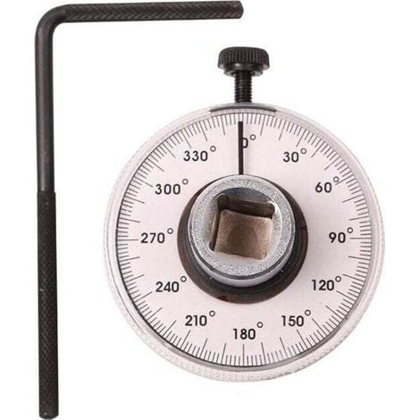 Jauge de serrage angulaire pour clé à choc, entraînement carré 1/2'', outil de serrage précis pour boulons et écrous, usage mécanique et bricolage (1/4)