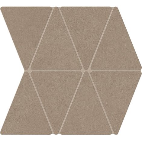 Mosaïque effet Béton Brun Sable Triangle 36,7x33,8x0,9 cm Mat Benzaro - Mur intérieur (vendu par carton de 0,496 m²) - RO'MA CARRELAGE
