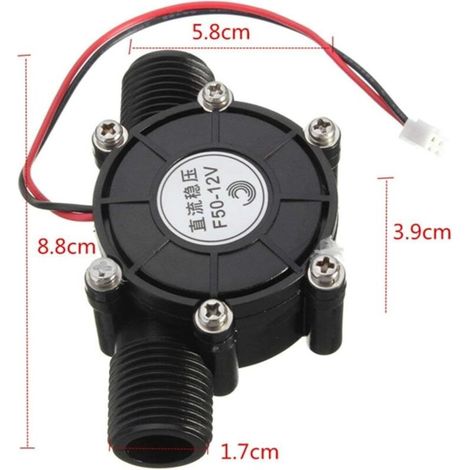Generatore d'acqua a microturbina idraulica CC 12V CC 10W (1/4)