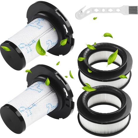 Lot de 4 Filtres Réutilisables pour Rowenta X-Force Flex Compatible 11.60, 12.60, 14.60, 15.60, Pré + Post-moteur Remplacement RH98 RH99 RH9878WO RH9879WO RH9958WO RH9958WA ZR009007 ZR009008 (1/5)
