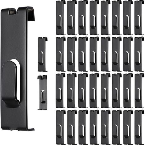 Lot de 35 crochets de suspension en métal pour tableau de bord, panneaux d'affichage, crochets encoches pour cadre photo, œuvres d'art commerciales, accessoires de grille pour magasin (1/5)