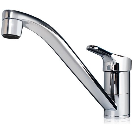 Clage Spültisch-Einhebelmischer EKM schwenkb. Rohrausl 21cm, chrom, drucklos (1/2)