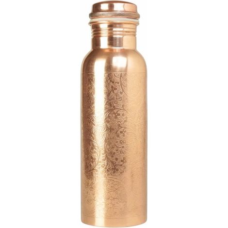 Bottiglia d'acqua in rame incisa da 800 ml gisane (1/2)