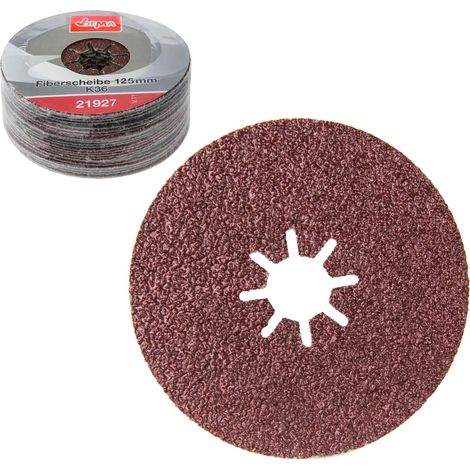 Fiberscheiben 125mm K36 Schleifscheibe Fächerscheibe Schleifteller Fiberscheibe (1/5)