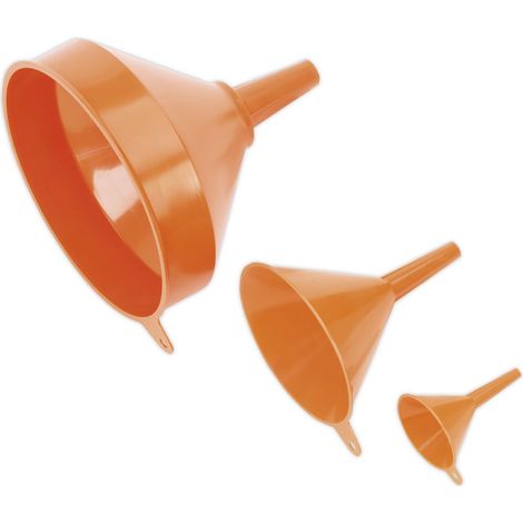 Sealey Funnel Set 3pc Fixed Spout F98