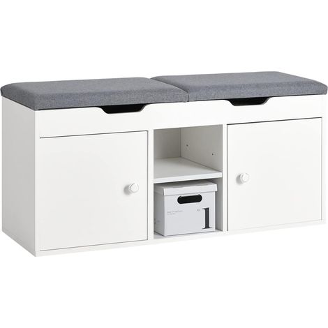 SoBuy Shoe Rack Shoe Bench Shoe Cabinet,FSR96-W