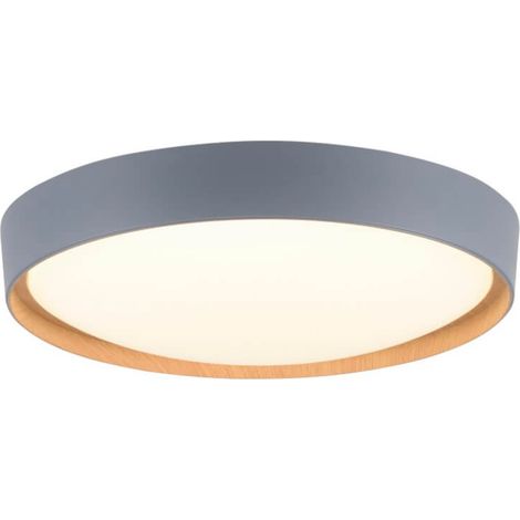 Plafonnier rond Q-Emilia gris - 6118-15
