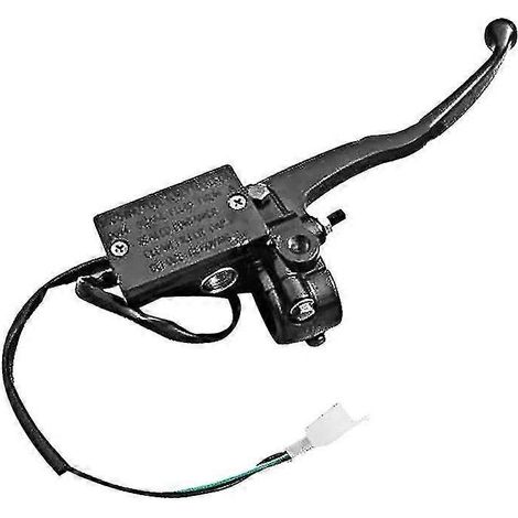 Maître-cylindre de frein hydraulique droit 7/8" pour moto, levier d'embrayage noir, compatible avec Yamaha XS500, XS650, XS750, XS850 et XS1100. (1/5)