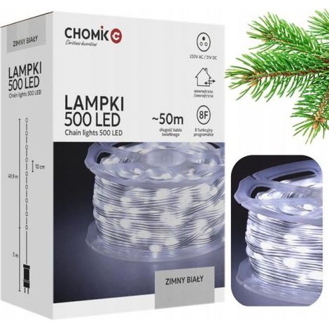 Micro luci LED per albero di Natale su bobina 500L bianco freddo 3+50 m (1/5)