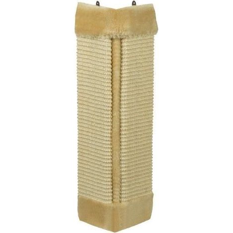 Nobby Kratzecke mit Plüsch L 49 x B 22 cm beige Kratzbäume