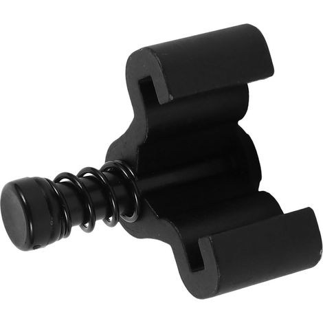 Guide de sol pour porte coulissante acier carbone, noir, réglable (1/5)