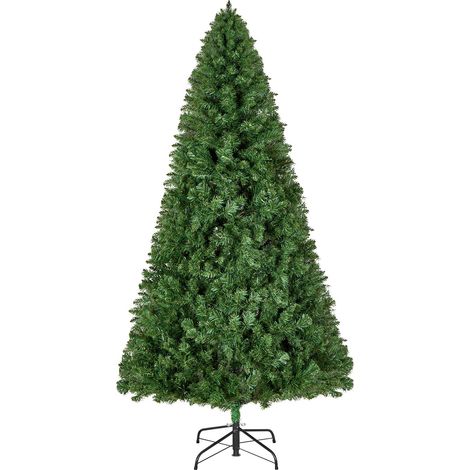 Sapin de Noël Artificiel 180 cm, Arbre Artificiel de Noël Décoration Intérieur avec 1250 Branches PVC, Base en Métal, Arbre Décoratif pour Salon, Chambre, Centre Commercial, Parc, Bureau, Vert (1/5)