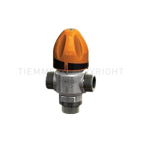 Tiemme - Miscelatore Termostatico 3/4" Maschio 30-55°C Per Impianti Solari Termici