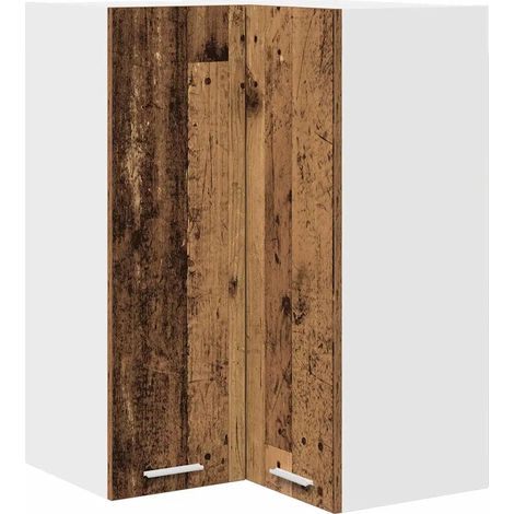 Armadio pensile rettangolare moderno grande spazio di archiviazione cucina 57 x 57 x 80 cm in legno ingegnerizzato bianco 020053335