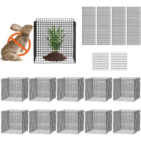 Cage à plantes contre animaux - lot de 10 grillage de protection (1/5)