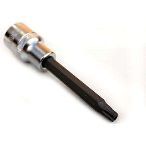 Innensechskant Bit T27, 1/2 Zoll Innensechskant Nuss, S2 Stahl, mit Stirnloch (1/5)