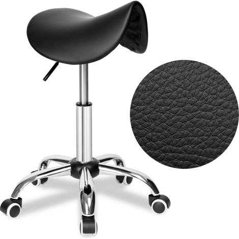 Tabouret de coiffure noir Stratum (1/5)