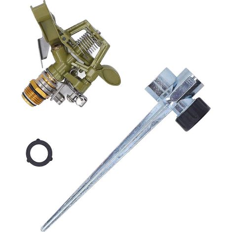 4 Sets Sprinkler Watering Nozzle G3/4 Female Thread 360 Degree Automatic Rotation Lawn Watering Sprinkler (1/5)