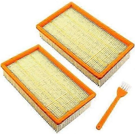 Lot de 2 filtres pour aspirateurs Hilti VC 20 U VC 40 U UM et Karcher NT25 NT35 NT45 Filtration haute qualité Dimensions 240x140x55mm (1/5)