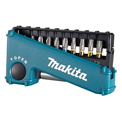 Makita – Jeu d'embouts de vissage E03567 – 11 pièces – Embouts Philips, Pozidriv, Torx – Pour visseuse à choc – Étui de transport inclus