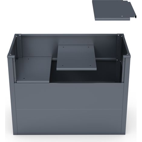 KGT Hochbeet Zubehör Zwischenboden für UrbanGrow M ECO-Line 100x50 cm Stahl anthrazit-grau (1/4)