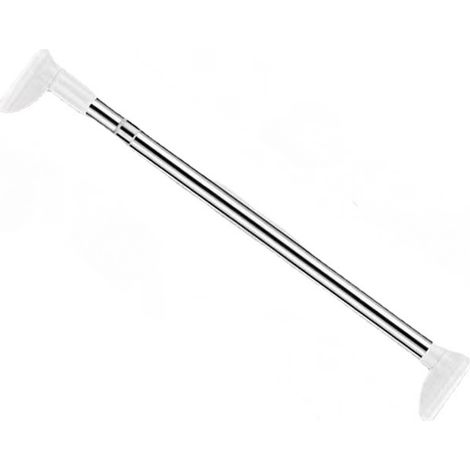 Tringle à rideau de douche sans perforation 70 cm-120 cm, télescopique, adaptée à la salle de bain (1/5)