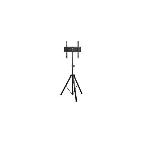 Support TV Trépied pour Écrans Plasma/LCD/LED Plats et Incurvés de 32 60 Pouces jusqu'à 45 kg, Support Télévision de Sol Inclinable Pivotant Réglable en Hauteur, Max VESA 400x400mm