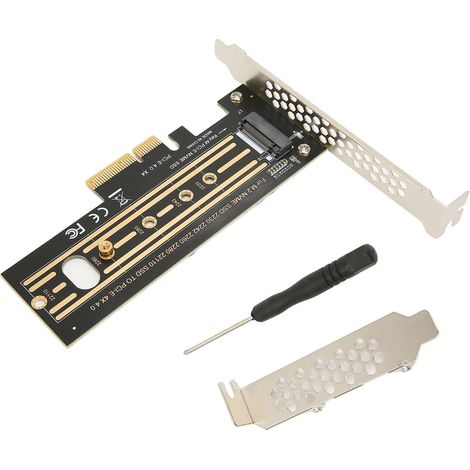 Carte Adaptateur Pcie 4.0 Vers Nvme - Vitesse 64gbps - Protection Multicouche - Pour Ssd M.2 - 1 Piece (1/5)