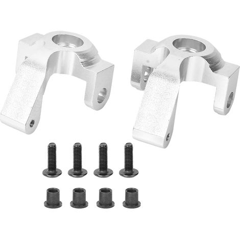 Jante de direction en alliage d'aluminium pour RGT 136100, pièces de mise à niveau pour crawler RC 1/10, argent 680002S (1/5)