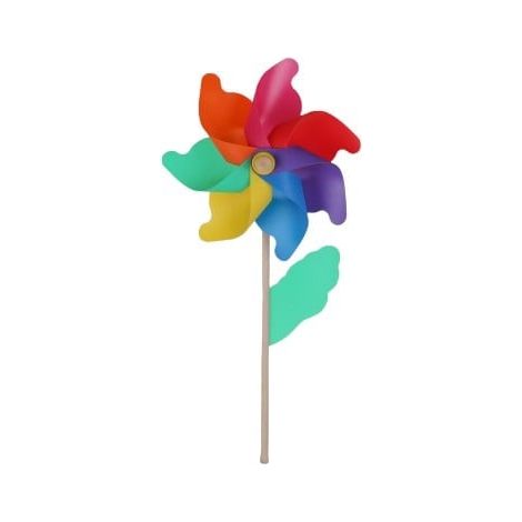 TrendLine Windrad Bunt Ø 30 cm Windspiel Standhöhe: ca. 74 cm Windspirale