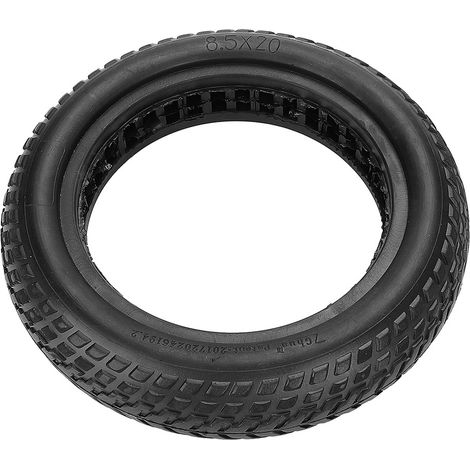 Accessoires pour trottinette électrique Xiaomi M365 : Pneus noirs de 8,5 pouces en caoutchouc alvéolé increvable et absorbant les chocs (1/4)