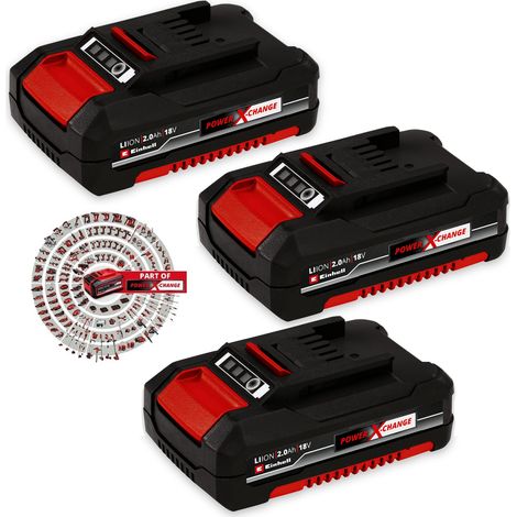Einhell Power X Change 18v Lithium Ion 2.0ah Battery PX-BAT2 EINPXBAT2 Ozito x 3 (1/5)