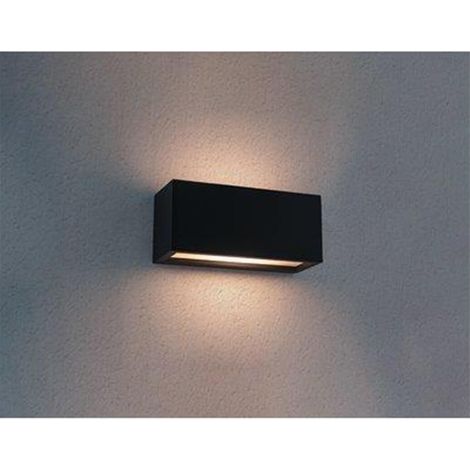 Century APPLIQUE BIDIREZIONALE RETTANGOLARE A LED REVERSO 1 Slot E27 Col. Nero (1/4)