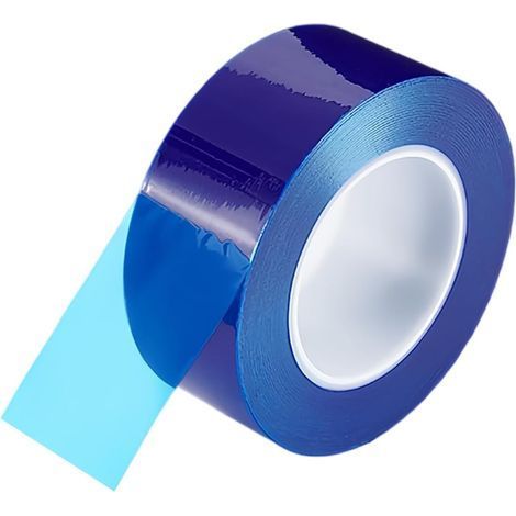 Schutzfolie, abziehbares Schutzklebeband, 0,08 mm dick, 5 cm x 200 m Rolle aus blauem PE, zum Schutz von Geräten (1/5)