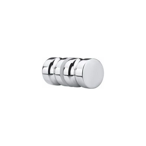 Poignée Ronde de Porte de Douche en Alliage d'Aluminium pour Porte Coulissante en Verre Salle de Bain (1/4)