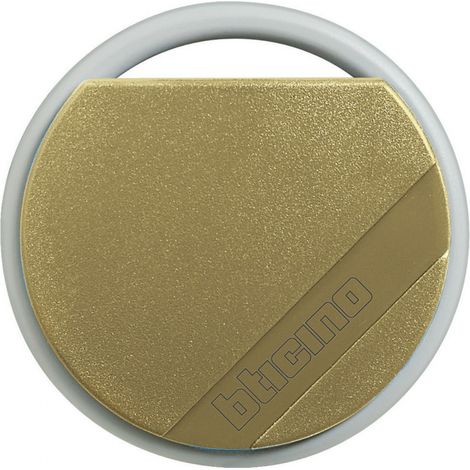 Badge de proximité résidents 13,56 MHz Beige BTICINO 348208 (1/2)