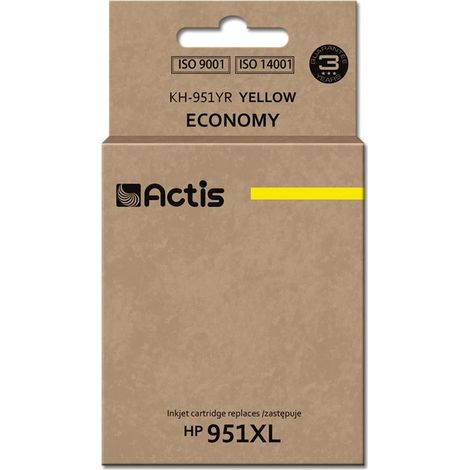 ACTIS KH-951YR - Gelber Tintenersatz für HP 951XL, 25 ml