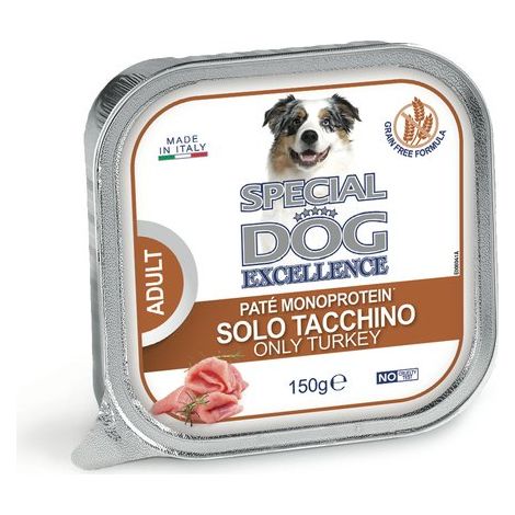 Special Dog Paté Monoprotein Tacchino 150 g Cibo per Cani Qualità Italiana