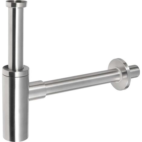 Sapho Minimal - Sifone per lavabo 1 1/4", rifiuti 32 mm, acciaio inox MI036 (1/4)