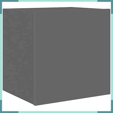 837248 Meuble TV mural avec lumières LED noir 40,5x35x40 cm (1/5)