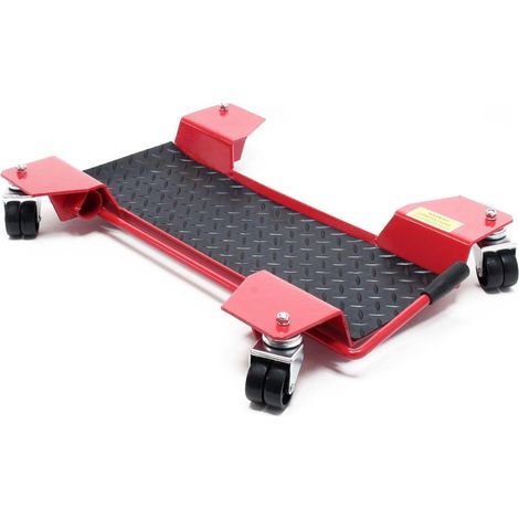 Chariot roulant pour moto – Déplacement facile dans espaces restreints – Acier robuste – 4 roulettes doubles pivotantes à 360° (1/2)