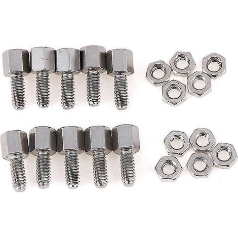 10 jeux de supports de plaque d'embase 5+7 mm, goujons, boulons et écrous, vis D-Sub VGA série HFMQV (1/5)