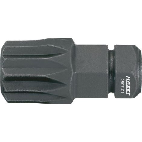 Hazet Bit 5/16 (8 mm) Sechskant massiv, Innen Vielzahn Profil XZN, SW M10 (1/2)